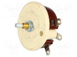 Potentiometer: shaft; single turn; 100Ω; 100W; 6.35mm; wirewound