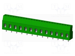 Connector: PCB terminal block; terminal; Plating: tinned; on PCBs