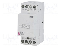 Contactor: 4-pole installation; 25A; 230VAC,230VDC; NC x4; RD