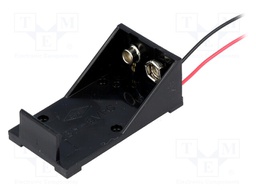 Holder; Leads: cables; Size: 6F22,6LR61; Batt.no: 1; 150mm