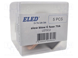 Fuse: fuse; 70A; 32VDC; automotive; 62mm; 62x15.2x22.2mm