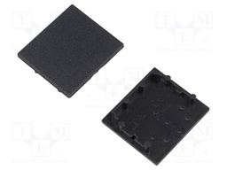 Cap for LED profiles; black; ABS; Application: VARIO30-02