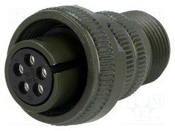 Connector: circular; Series: DS/MS; plug; female; PIN: 5; for cable