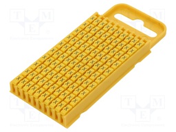 Markers for cables and wires; Label symbol: X; 4.3÷5.3mm; yellow