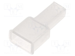 Terminals cover; male; for push-on 6.3mm connectors; ways: 1