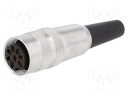 Connector: M16; female; for cable; IP40; plug; soldering; 60V; PIN: 8