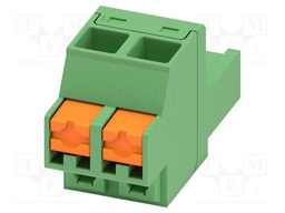 PCB connector, nominal cross section: 2.5 mm2, color: green,