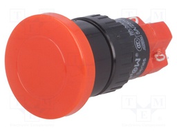 Switch: push-button; Pos: 2; SPDT; 3A/250VAC; 2A/24VDC; red; red