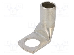 Ring tube terminal; M14; 50÷70mm2; crimped; for cable; angled 90°