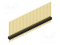 Connector: pin strips; pin header; male; PIN: 30; 1.27mm; THT; 1x30