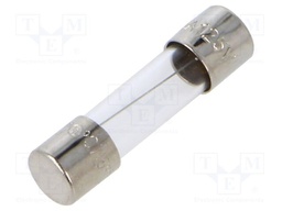 Fuse: fuse; medium time-lag; 3.5A; 125VAC; cylindrical,glass; GMC