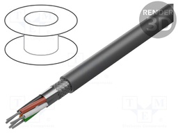 Wire; Xtra Guard® Flex; 4x2x20AWG; unshielded; PVC; dark grey