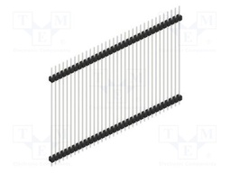 Connector: pin strips; pin header; male; PIN: 34; 2.54mm; THT; 1x34
