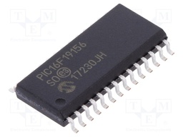 PIC microcontroller; Memory: 28kB; SRAM: 2048B; EEPROM: 256B; SMD