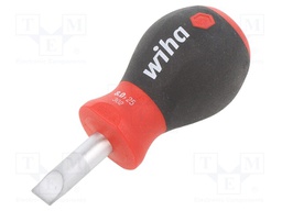 Screwdriver; slot; Size: 8,0x1,2mm; Series: Stubby SoftFinish®