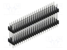 Connector: pin strips; pin header; male; PIN: 48; 1.27mm; THT; 2x24