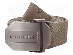 Trousers belt; khaki; canvas belt; L: 1300mm; W: 37mm