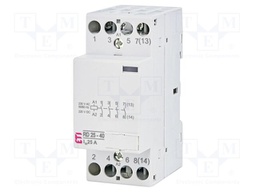 Contactor: 4-pole installation; 25A; 230VAC,230VDC; NO x4; RD