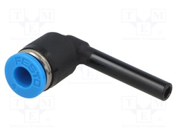 Push-in fitting; angled 90°; -0.95÷6bar; Mat: polymer