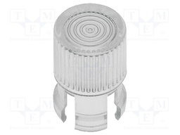 LED lens; round; transparent; 5mm