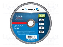 Cutting wheel; Ø: 180mm; Øhole: 22.23mm; Disc thick: 1.6mm; 10pcs.