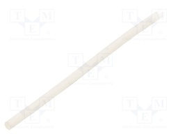 Insulating tube; Mat: silicone; white; Øint: 1.5mm