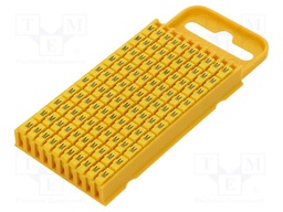 Markers for cables and wires; Label symbol: M; 4.3÷5.3mm; yellow