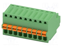 PCB connector, nominal cross section: 0.5 mm?, color: green,