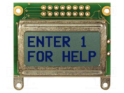 Display: LCD; 8x2; grey; 40x35.4mm; Interface: 8bit,parallel; 5V