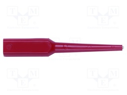Probe tip; 3A; red; Tip diameter: 0.76mm; Socket size: 4mm; 70VDC