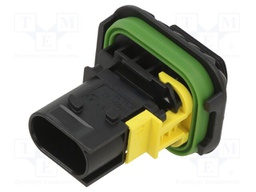 Connector: automotive; socket; male; Size: 1,6x0,6mm (.063x.024)