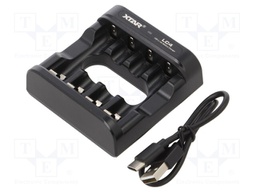Charger: for rechargeable batteries; Li-Ion; 1.5V; 5VDC