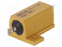 Resistor: wire-wound; with heatsink; screw; 25Ω; 25W; ±1%