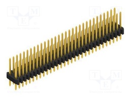 Connector: pin strips; pin header; male; PIN: 62; 1.27mm; THT; 2x31