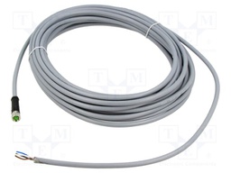 Cable: for sensors/automation; M8; straight; 10m; plug; 7000; PVC