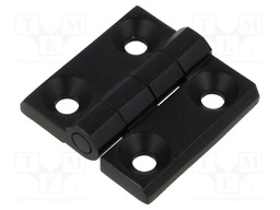 Hinge; L: 60mm; Width: 60mm; stainless steel; Holes pitch: 36mm