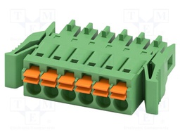PCB connector, nominal cross section: 1.5 mm?, color: green,