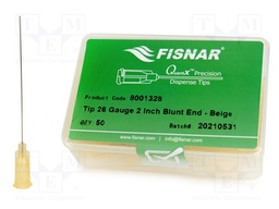 Needle: steel; 2"; Size: 26; straight; 230um; Mounting: Luer Lock