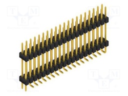 Connector: pin strips; pin header; male; PIN: 40; 2.54mm; SMT; 2x20