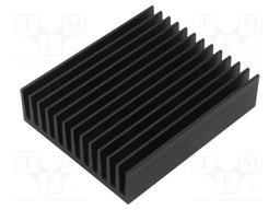 Heatsink: extruded; grilled; black; L: 100mm; W: 83mm; H: 25mm