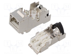 Connector: RJ45; plug; PIN: 8; Cat: 6a; shielded; Layout: 8p8c; IDC