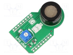 Click board; gas sensor; analog; MQ-5; mikroBUS connector; 5VDC
