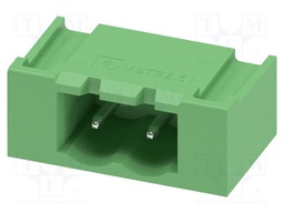 PCB headers, nominal cross section: 2.5 mm2, color: green, n