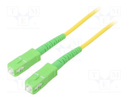 Fiber patch cord; OS2; SC/APC,both sides; 10m; LSZH; yellow