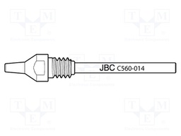 Nozzle: desoldering; 0.8x2.5mm; Features: longlife