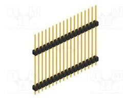 Connector: pin strips; pin header; male; PIN: 18; 2.54mm; THT; 1x18