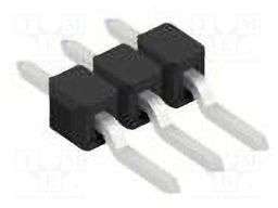Connector: pin strips; pin header; male; PIN: 3; 2.54mm; SMT; 1x3