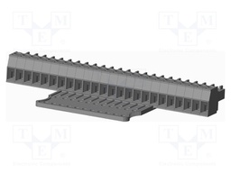 Connector: pluggable terminal block; plug; female; straight; grey