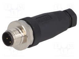 Plug; M12; PIN: 3; male; A code-DeviceNet / CANopen; for cable