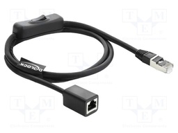 Extender Ethernet; F/UTP; Cat: 6; RJ45 socket,RJ45 plug; 1m; LSZH